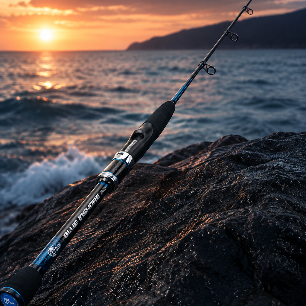 BLUE INSHORE Fishing Rod – Saltwater & Freshwater Spinning Rod