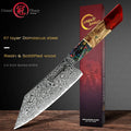 10CR15COM Damascus Steel Santoku Chef Knife