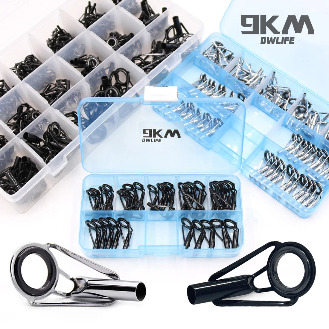 Fishing Rod Guide Repair Kit – Stainless Steel & Ceramic Tip Rings
