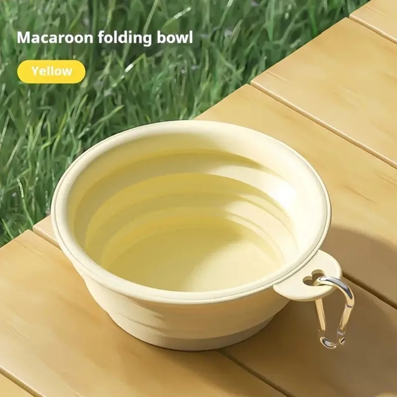 Collapsible Silicone Dog Travel Bowl – Portable Food & Water Bowl