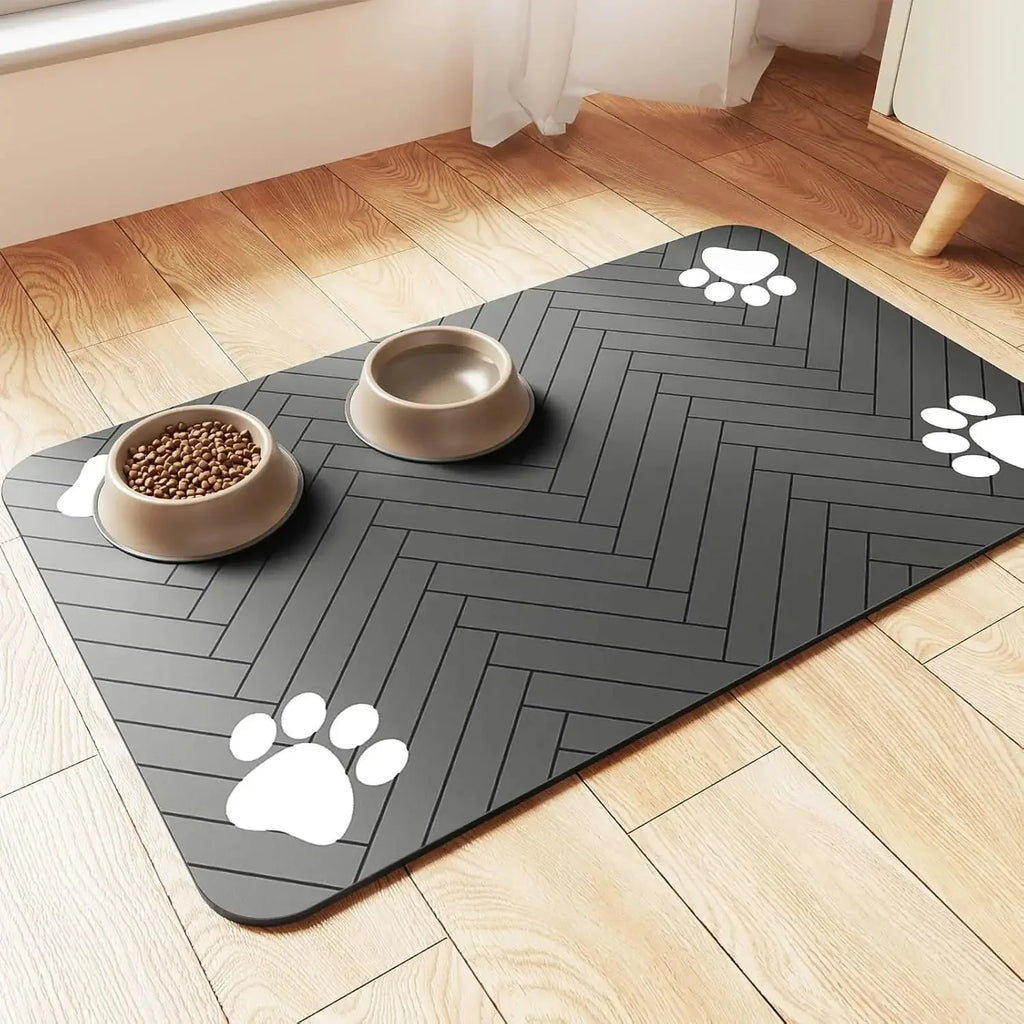 Pet Feeding Mat – Absorbent Waterproof Placemat for Dogs & Cats