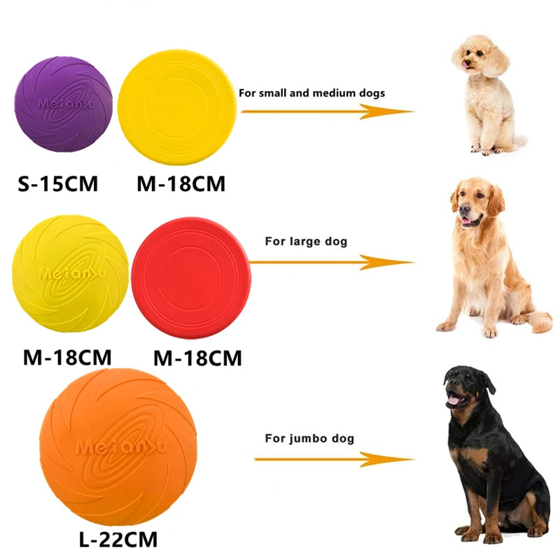 Bite-Resistant Dog Flying Disc – Interactive Fetch & Training Toy