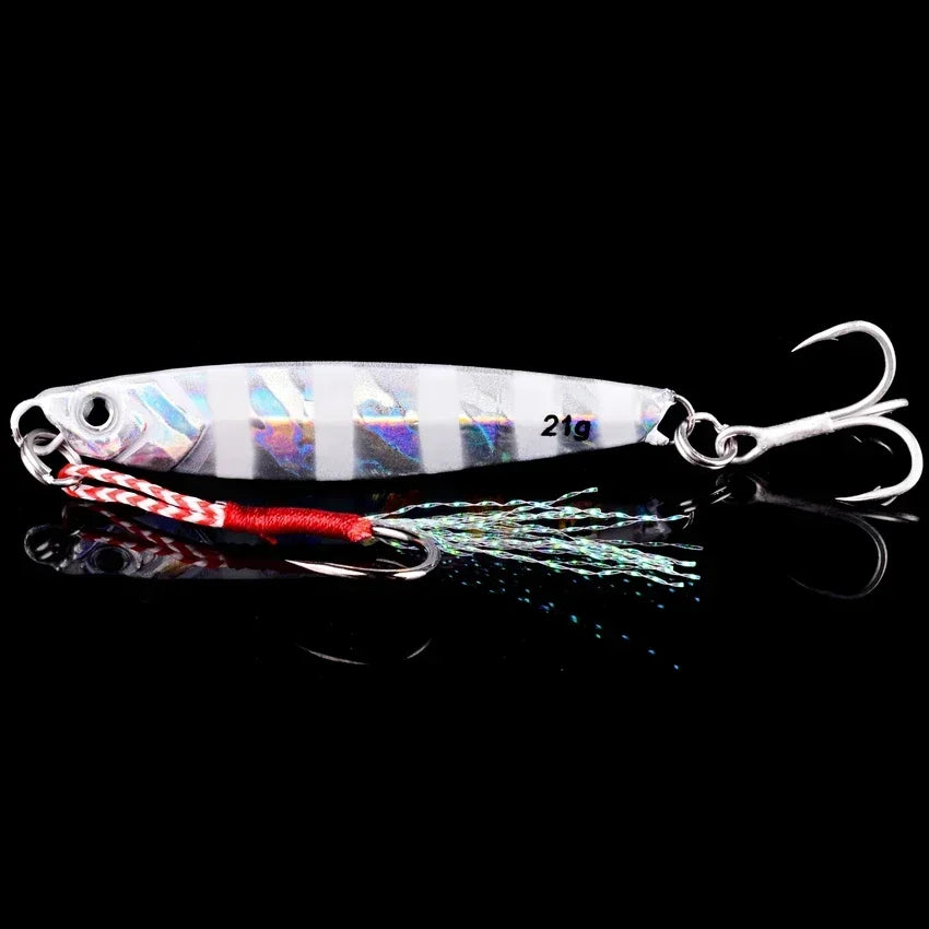 5pcs Metal Jig Fishing Lures – Saltwater Hard Bait Fishing Set