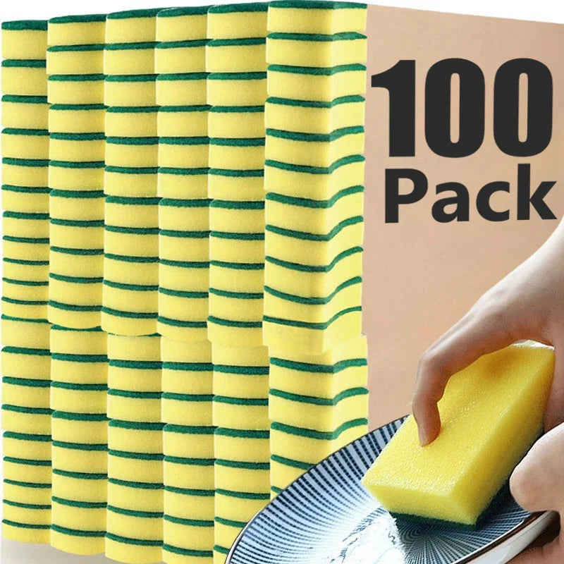 Premium Multi-Purpose Kitchen Cleaning Sponges – Soft, Absorbent Scouring Pads for Dishes, Pots & Pans (10/20/30/50 Pack)