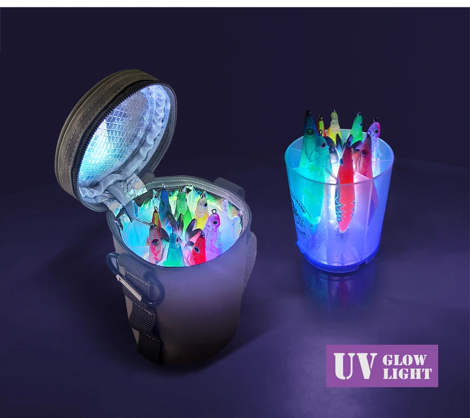 UV LED Fishing Lure Charger – Portable Glow Light for Squid & Night Fishing