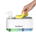 3-in-1 Kitchen Soap Dispenser with Sponge Holder