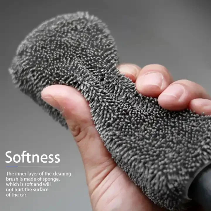 Premium Microfibre Wheel Cleaning Brush | Soft Bristles | Scratch-Free Rim & Tyre Cleaner