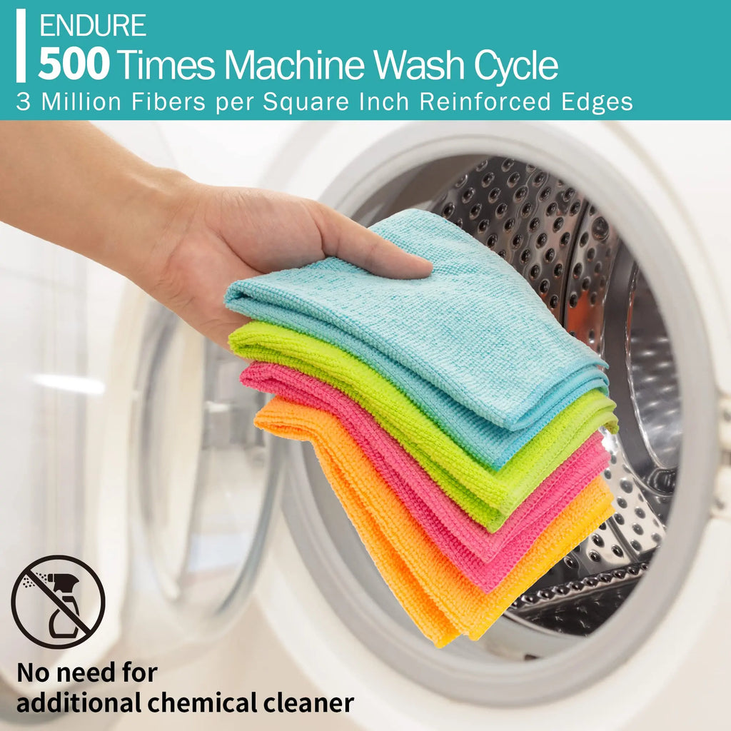 Premium Microfibre Cleaning Cloths – Ultra Absorbent & Reusable