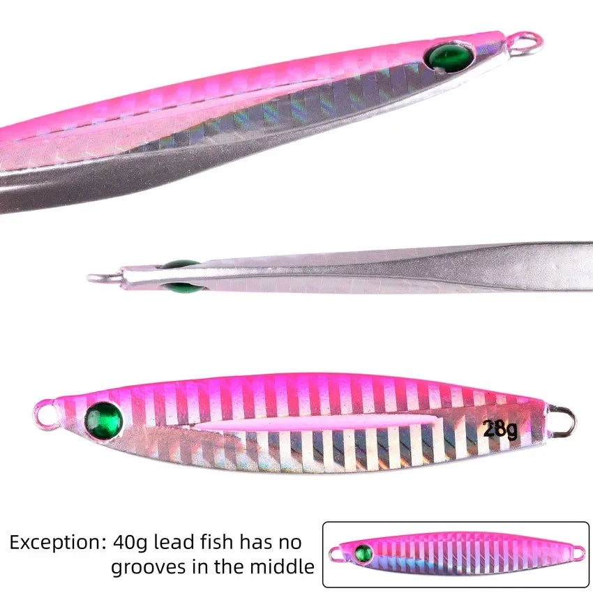 5pcs Metal Jig Fishing Lures – Saltwater Hard Bait Fishing Set