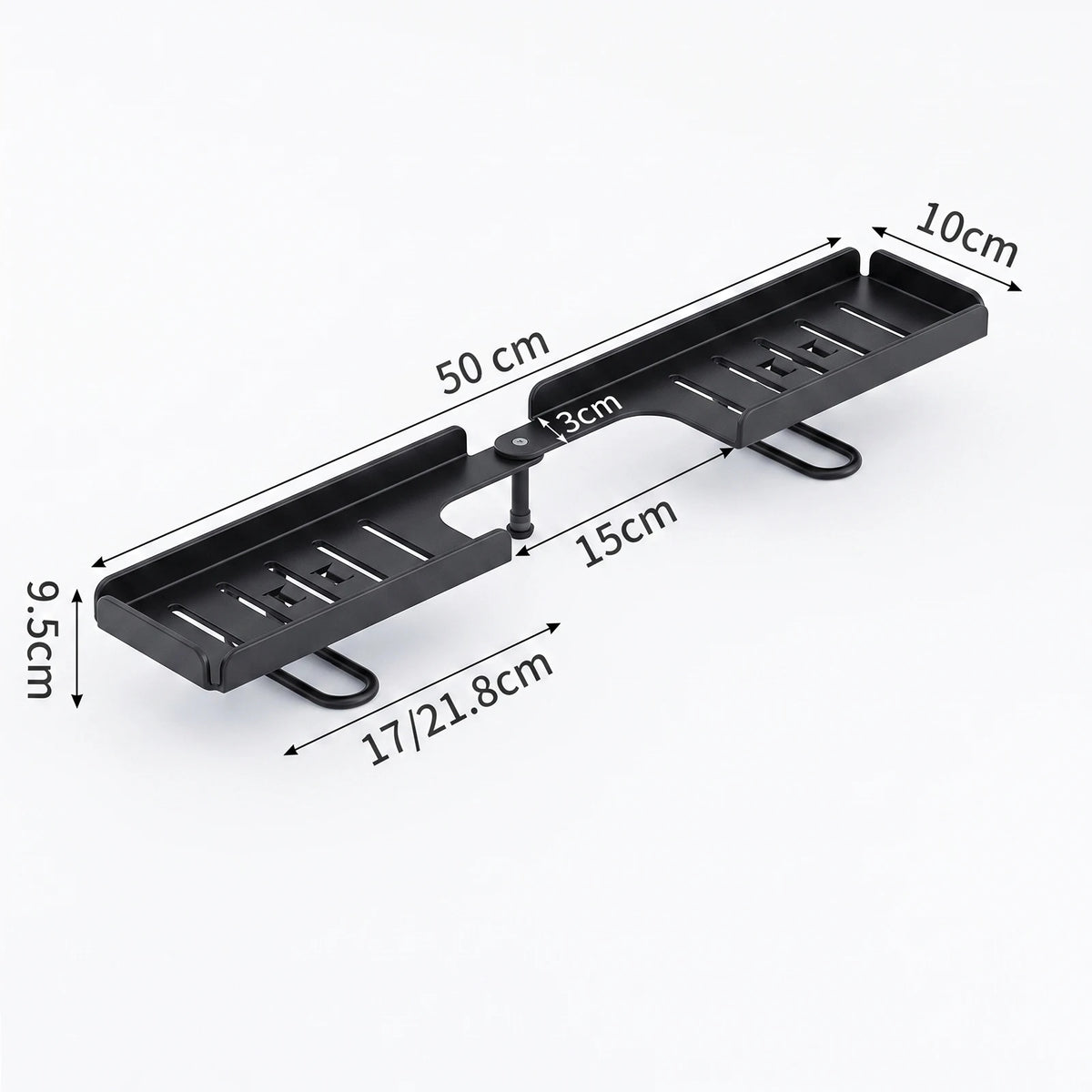Over Sink Shelf Rotatable Adjustable Steel Faucet Storage Organiser