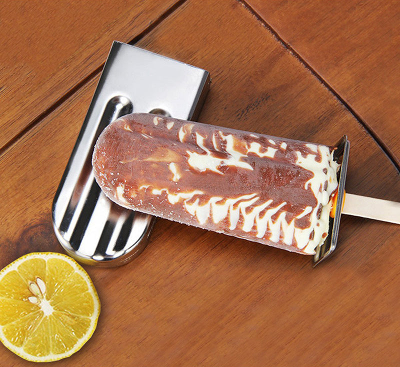Premium Stainless Steel Popsicle Mould Set | Reusable Ice Block & Ice Cream Maker