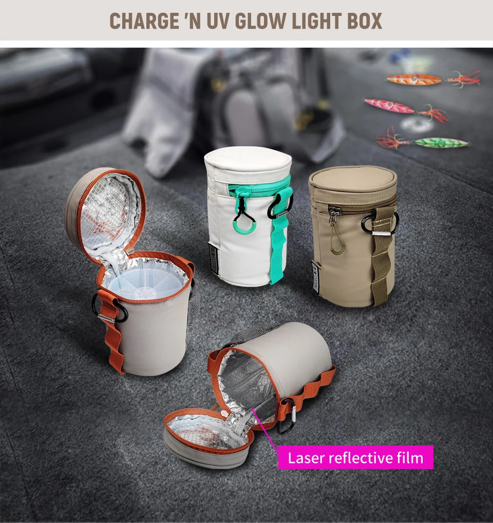 UV LED Fishing Lure Charger – Portable Glow Light for Squid & Night Fishing
