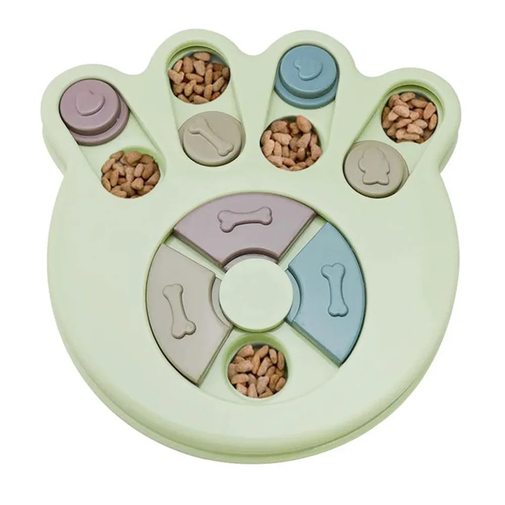 Interactive Dog Puzzle Feeder Toy – Slow Feeder Bowl for Dogs & Cats | IQ Treat Dispenser