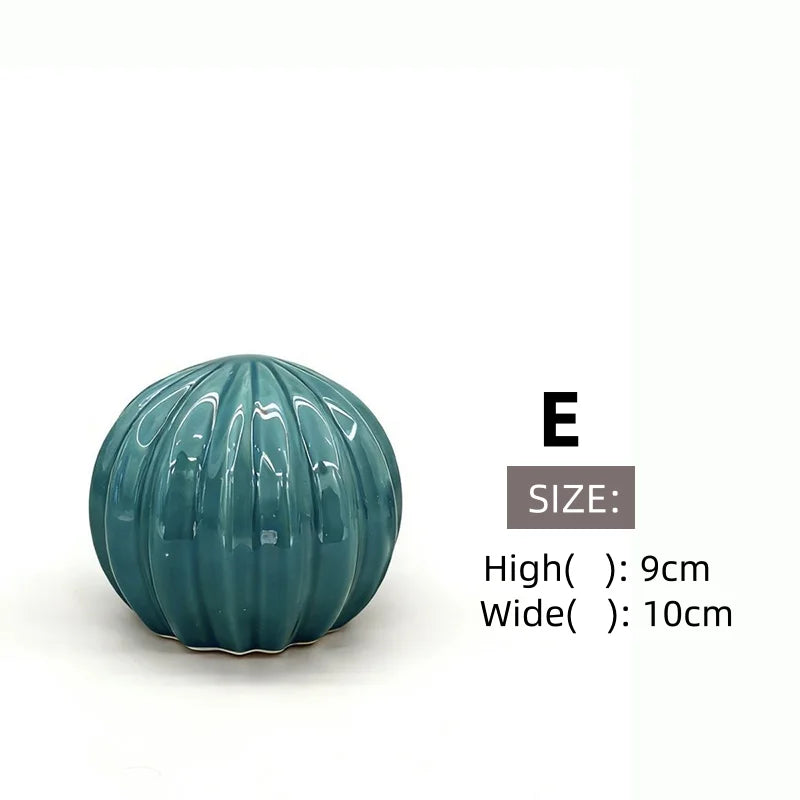 Ceramic Cactus Ornaments – Modern Home Decor Figurines