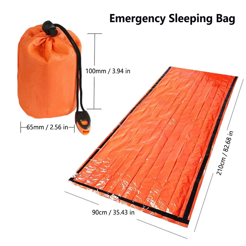 Emergency Survival Sleeping Bag – Thermal Waterproof Bivy Sack for Camping & Hiking