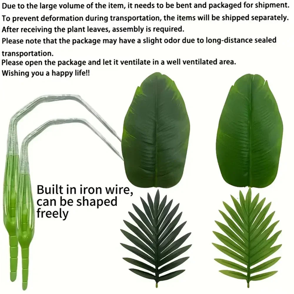 3-Piece Artificial Plant Set – Bring Nature Indoors Without the Maintenance (Without Pot)