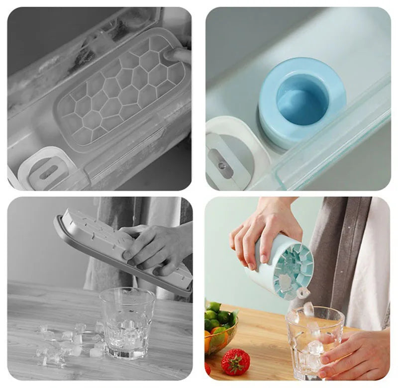 Silicone Round Ice Cube Maker – Reusable Ice Mold for Drinks, Cocktails & Summer