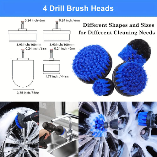 26-Piece Professional Car Detailing Brush Kit