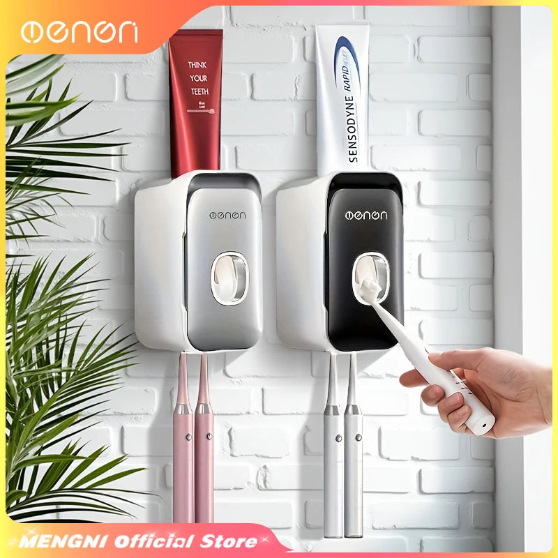 Wall-Mounted Toothpaste Dispenser – Automatic Toothpaste Squeezer & Bathroom Organiser