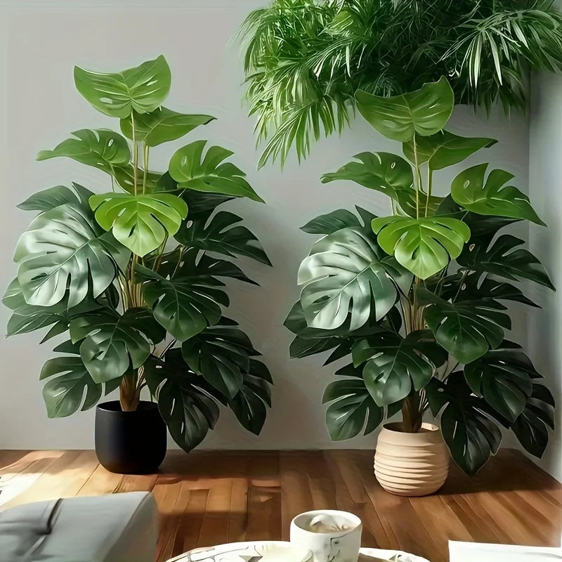 Artificial Monstera Plant – Lush Tropical Greenery for Every Space (Without Pot)