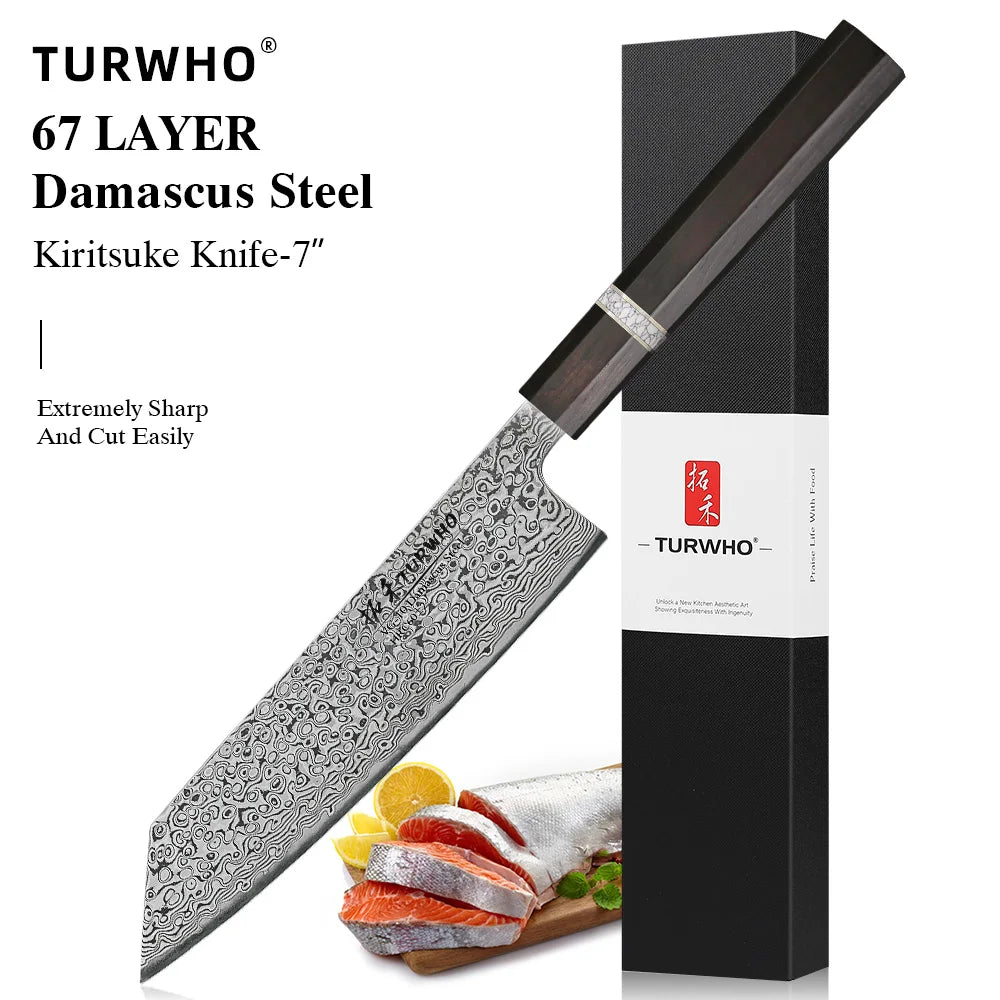 7-Inch Damascus Steel Kiritsuke Chef Knife
