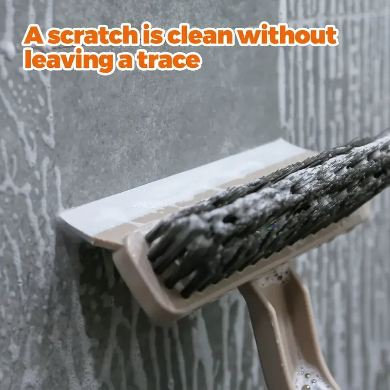 Multi-Purpose Tile & Crevice Cleaning Brush – Rotating Hard-Bristle Scrubber