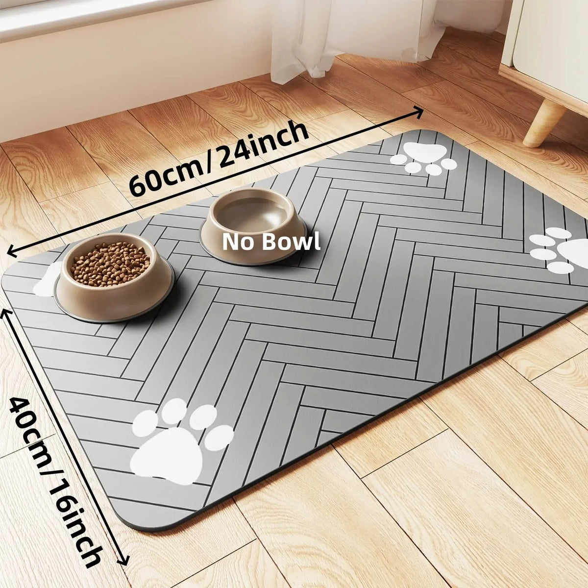 Pet Feeding Mat – Absorbent Waterproof Placemat for Dogs & Cats