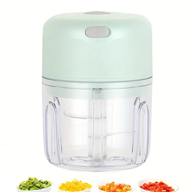 Mini Rechargeable Food Chopper – Garlic, Onion & Vegetable Cutter