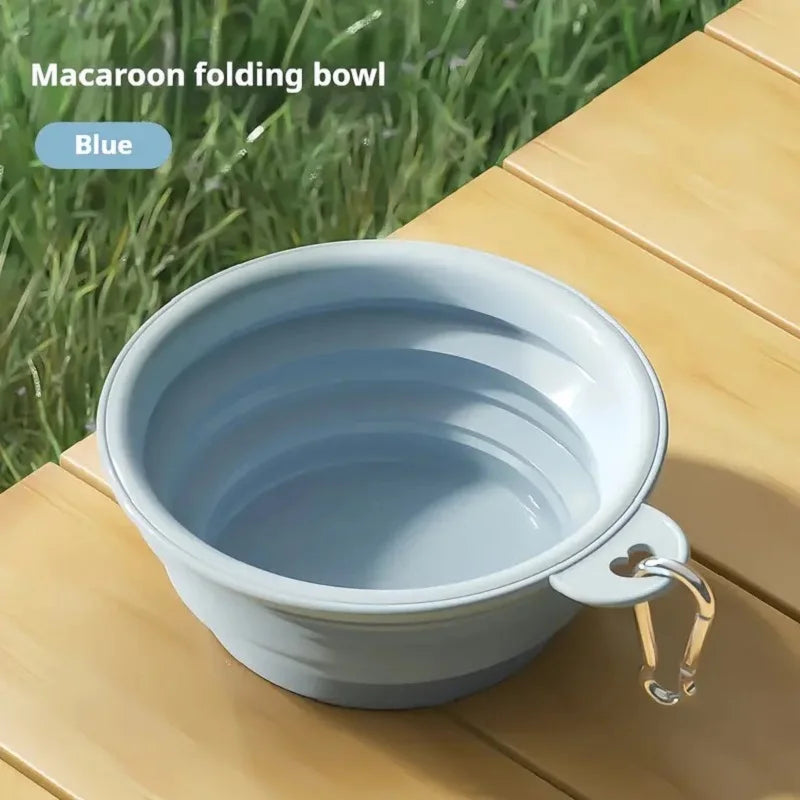 Collapsible Silicone Dog Travel Bowl – Portable Food & Water Bowl
