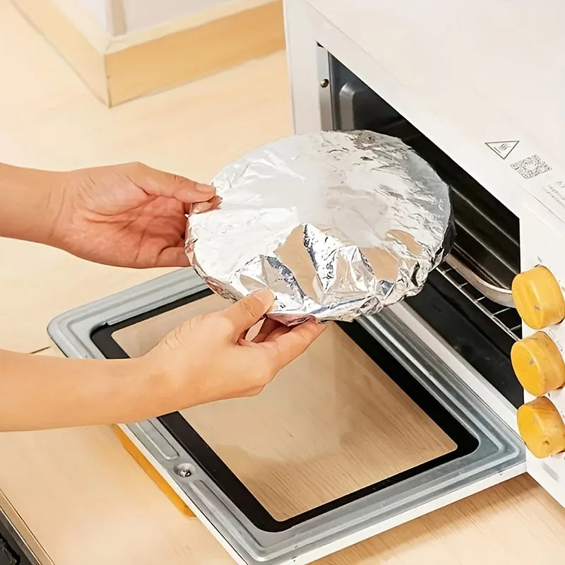 Aluminium Foil Food Covers – Disposable Bowl & Plate Covers (10/100 Pack)