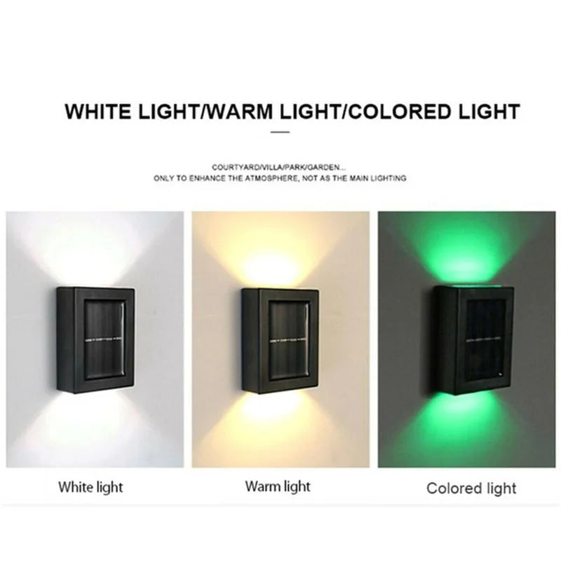 Solar LED Fence Lights – Waterproof Outdoor Wall & Garden Lights