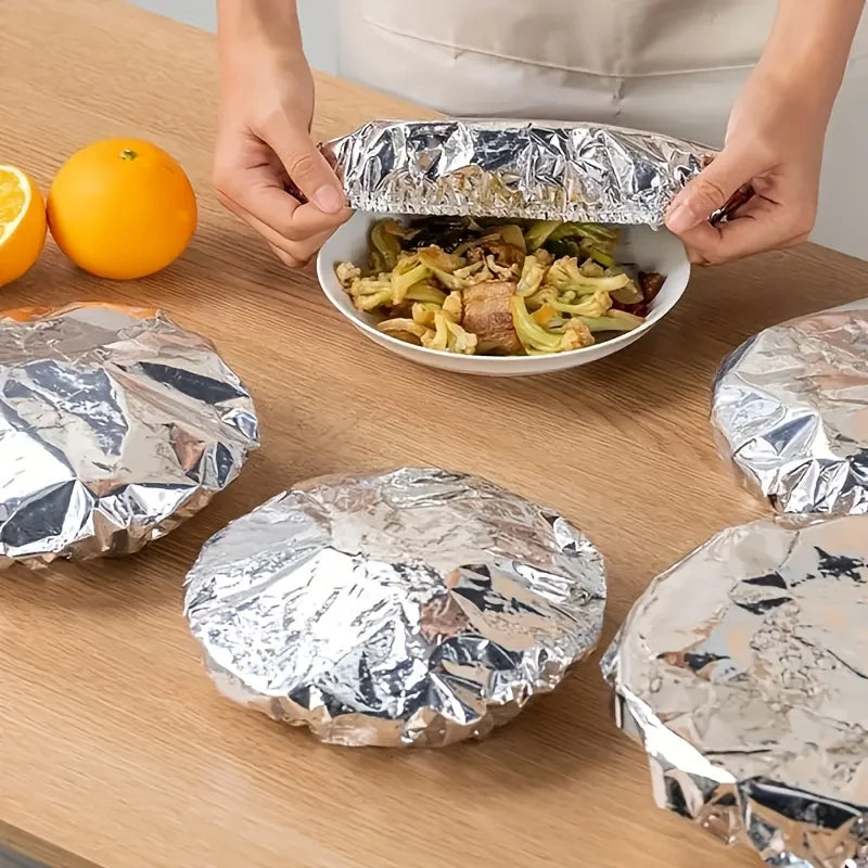 Aluminium Foil Food Covers – Disposable Bowl & Plate Covers (10/100 Pack)