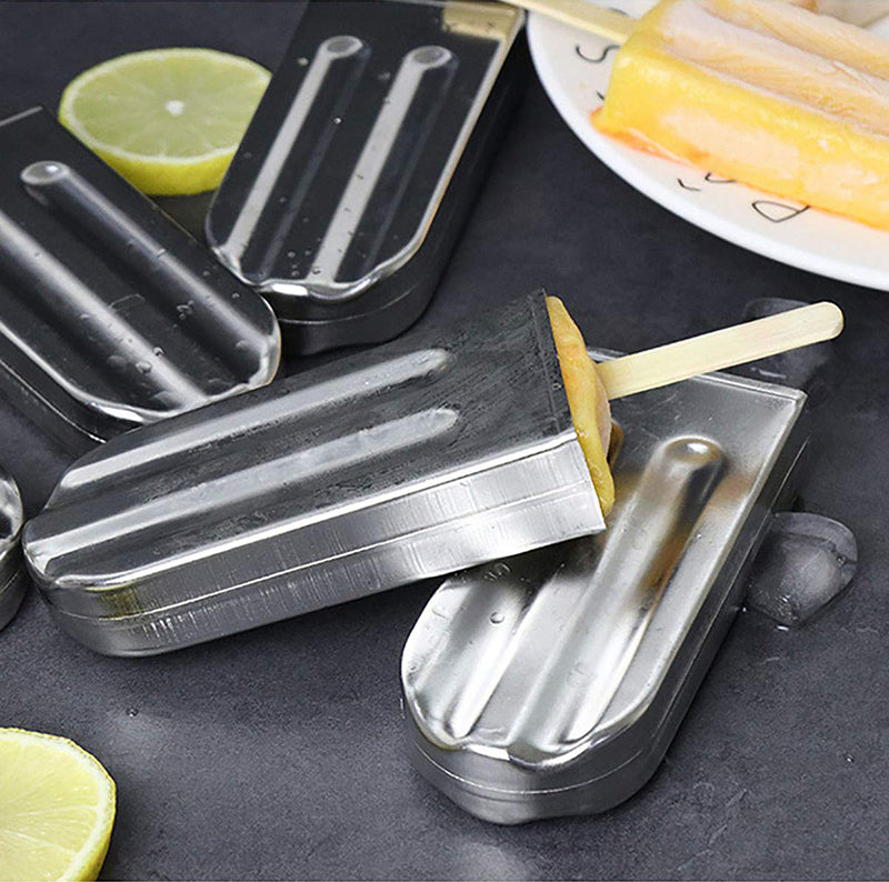 Premium Stainless Steel Popsicle Mould Set | Reusable Ice Block & Ice Cream Maker