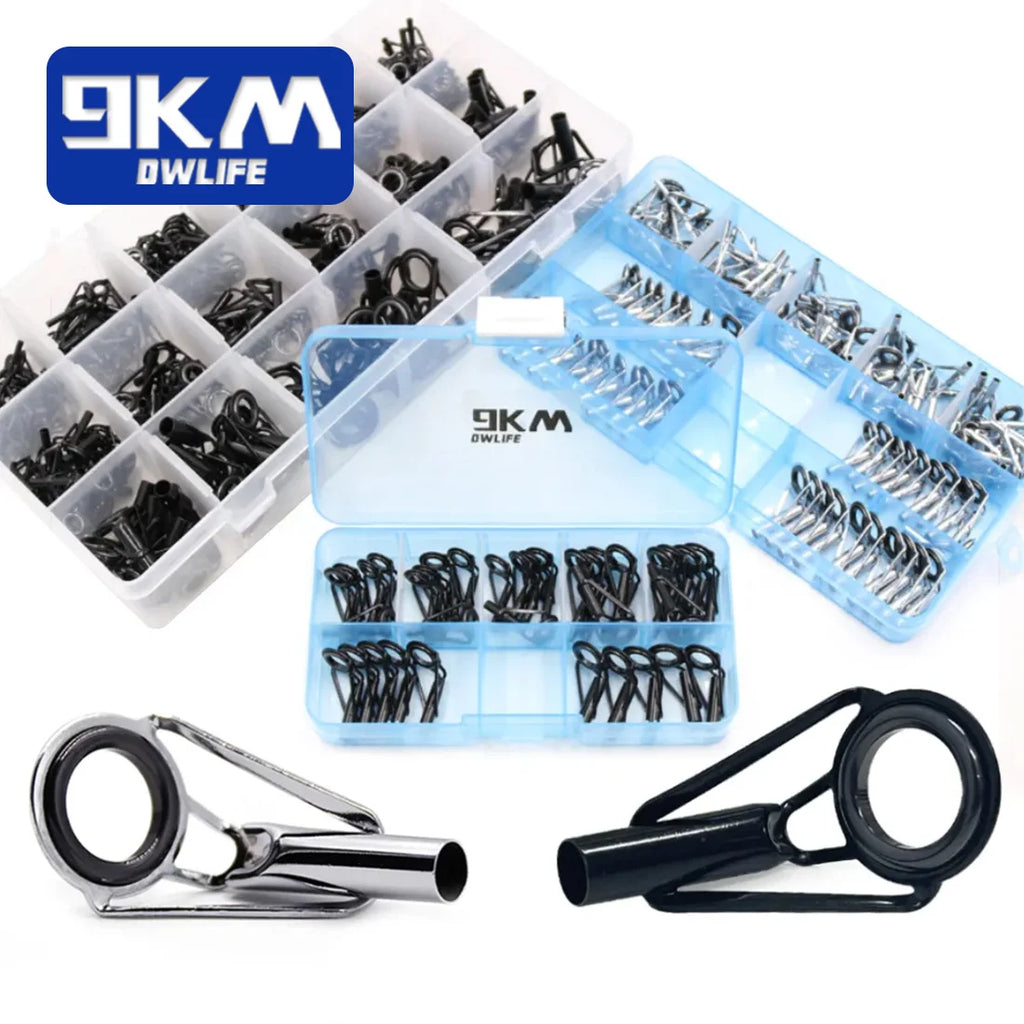Fishing Rod Guide Repair Kit – Stainless Steel & Ceramic Tip Rings