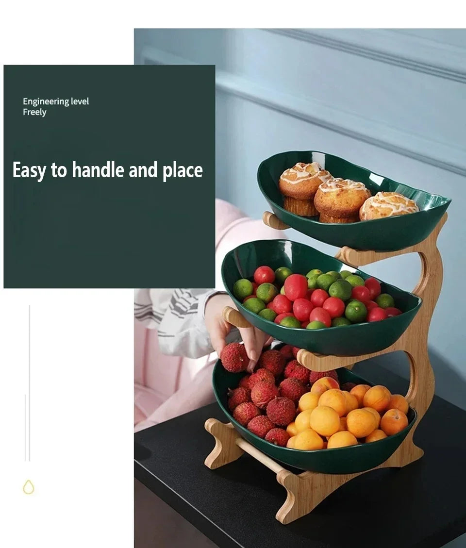 2/3 Tier Fruit & Snack Serving Stand