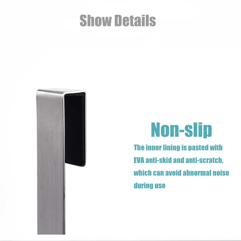 Over-Door Shower Towel Rack – Stainless Steel S-Shape Bathroom Hook