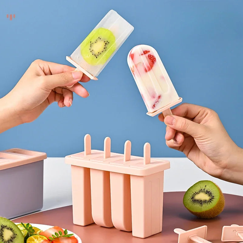 Homemade Popsicle Maker with Lid – 4, 6 or 8 Slot Ice Pop Mould