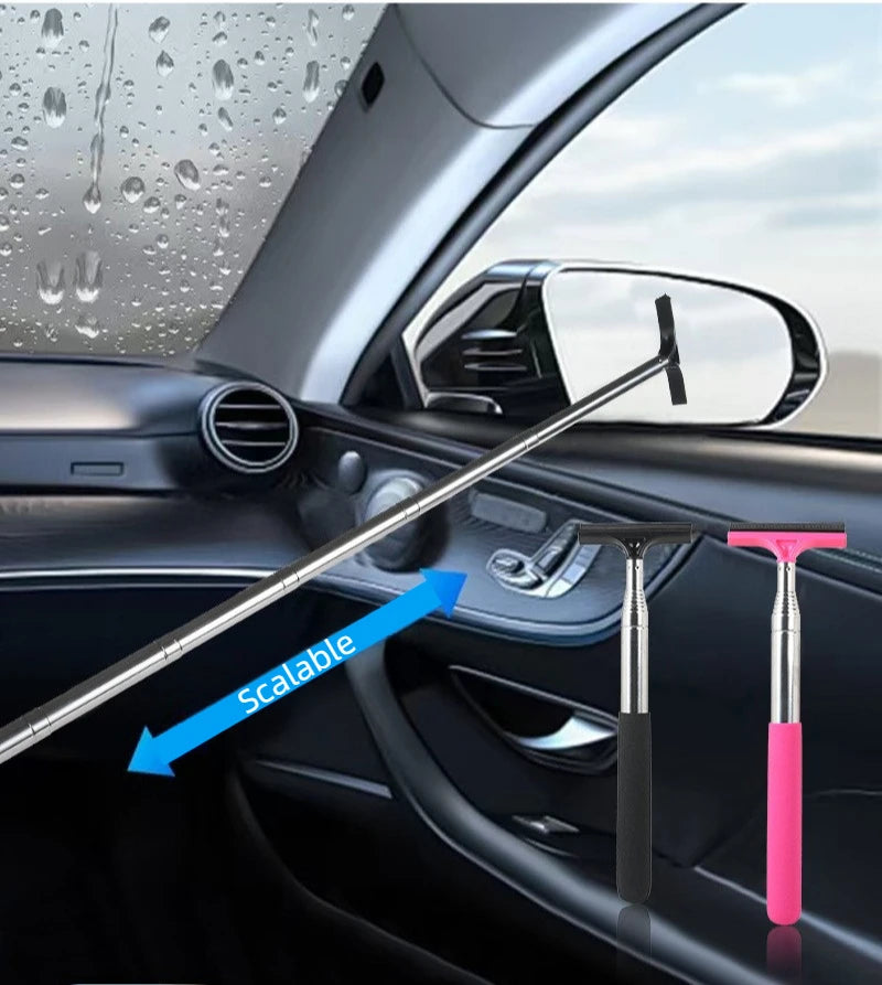 Car Side Mirror & Window Wiper – Extendable Glass Cleaning Tool