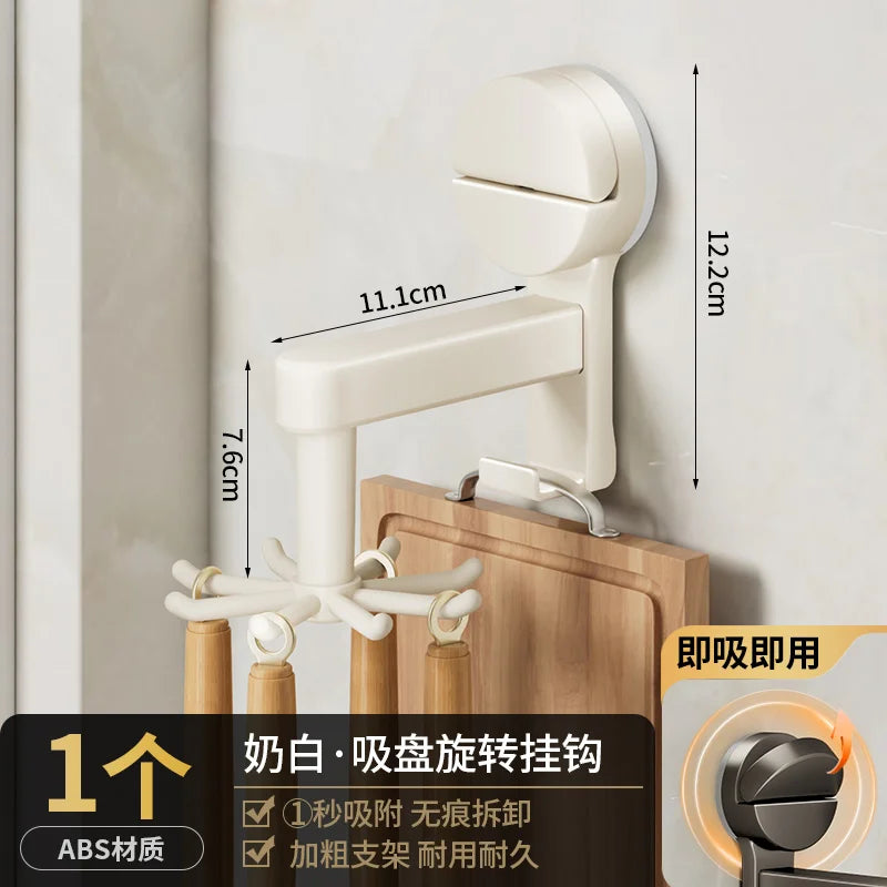 360° Rotating Kitchen Utensil & Cutting Board Holder