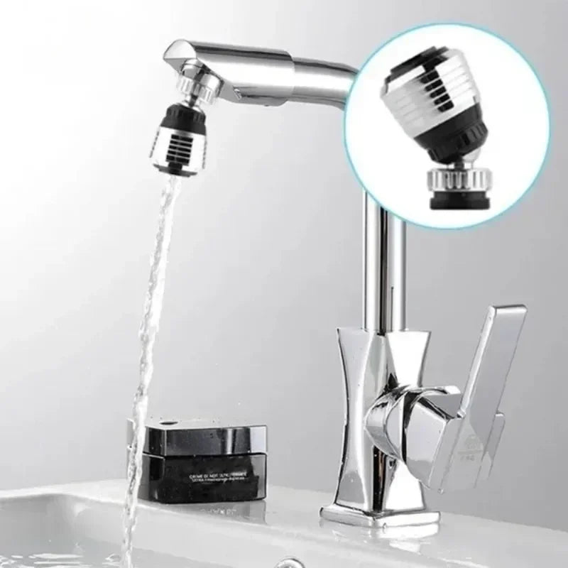 2 Pack 360° Swivel Faucet Tap Aerator | Water Saving Sink Nozzle Filter Attachment