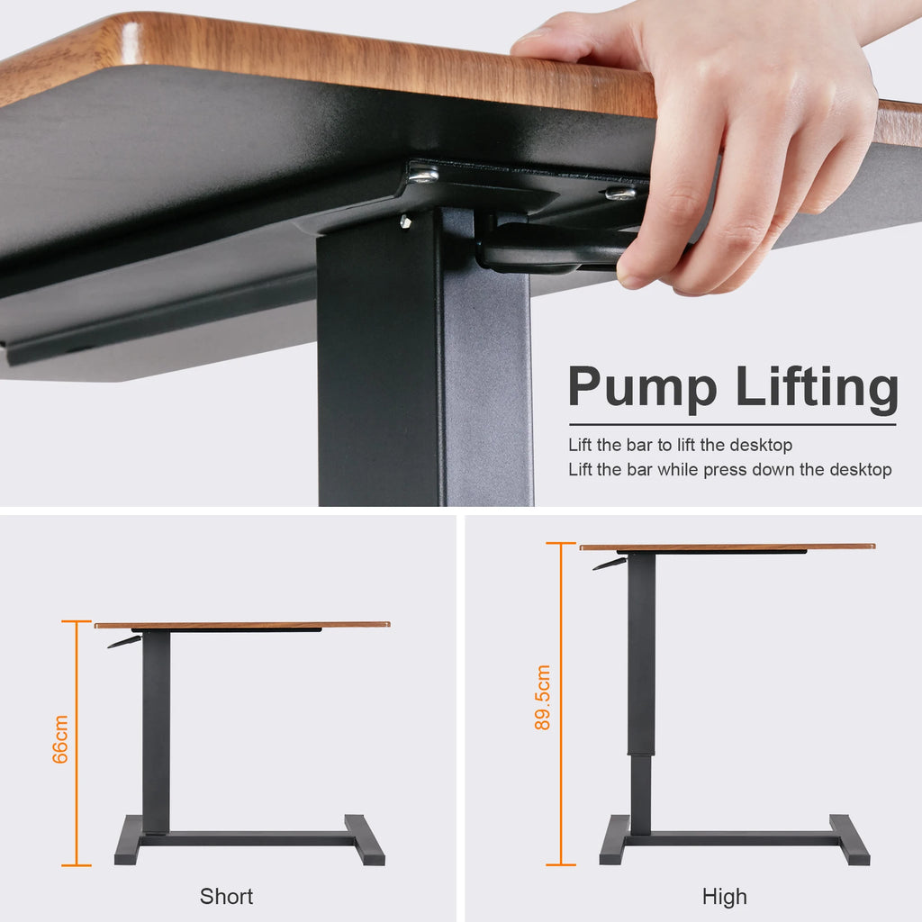 Adjustable Overbed Table with Wheels | Mobile Laptop Desk for Bed, Sofa & Home Office