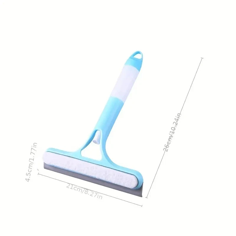 3-in-1 Window & Glass Cleaner – Spray Bottle, Squeegee & Scraper