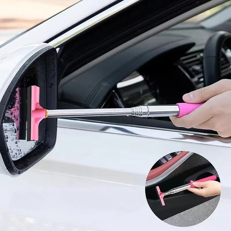 Car Side Mirror & Window Wiper – Extendable Glass Cleaning Tool