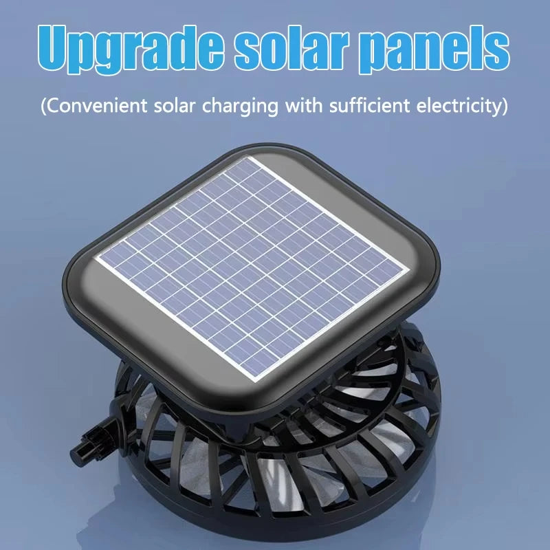 Solar Cooling Fan Hat | USB Rechargeable Wide Brim Sun Hat | Camping, Fishing & Hiking Hat