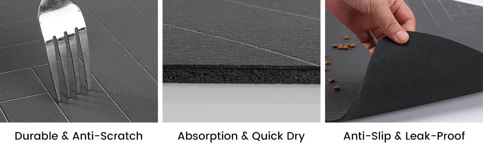 Pet Feeding Mat – Absorbent Waterproof Placemat for Dogs & Cats