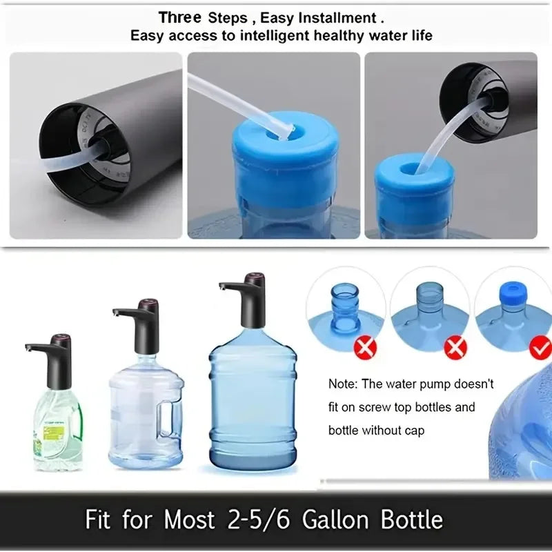 Portable 5-Gallon Water Dispenser – USB Rechargeable Electric Water Pump for Camping & Outdoor Adventures