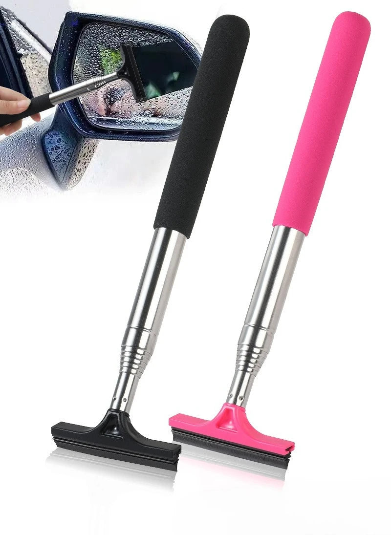 Car Side Mirror & Window Wiper – Extendable Glass Cleaning Tool