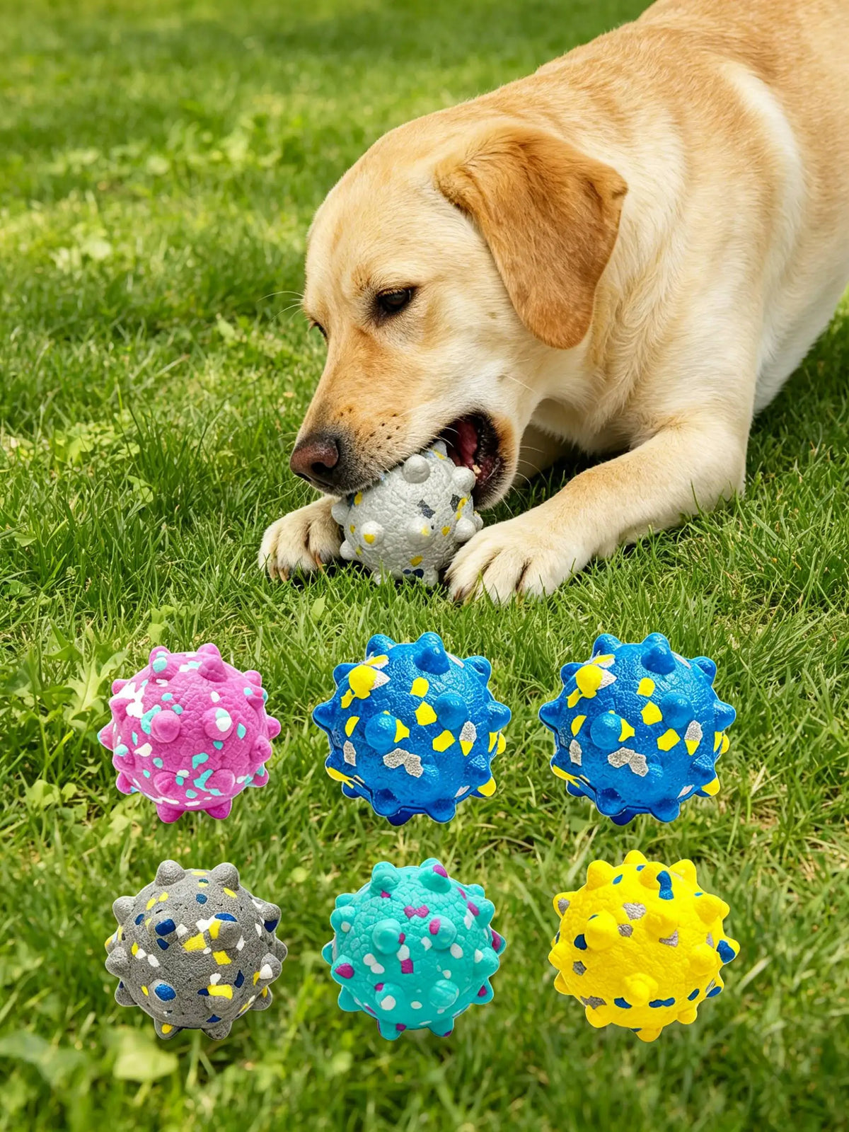 Interactive Dog Ball Toy – Bite Resistant ETPU Chew Ball for Teeth Cleaning & Play
