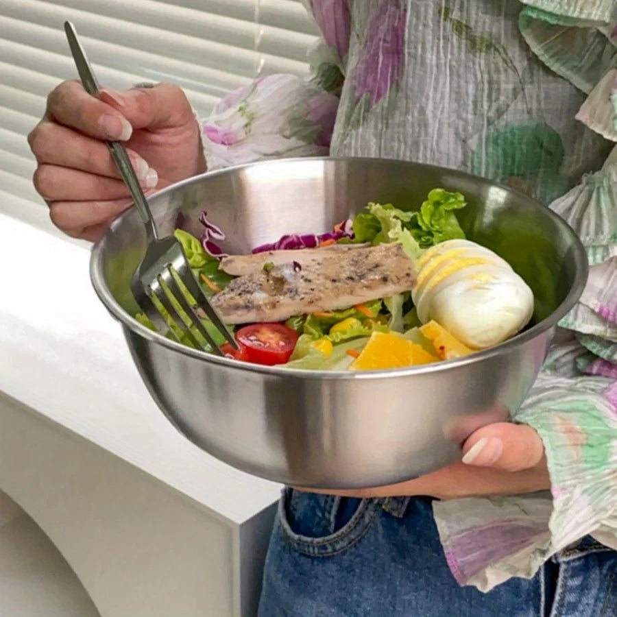 Stainless Steel Camping Bowls – Durable Mixing & Food Prep Bowls for Outdoor Cooking