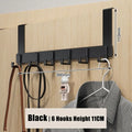 6-Hook Over Door Hanger Rack – Space-Saving Coat, Towel & Bag Organizer